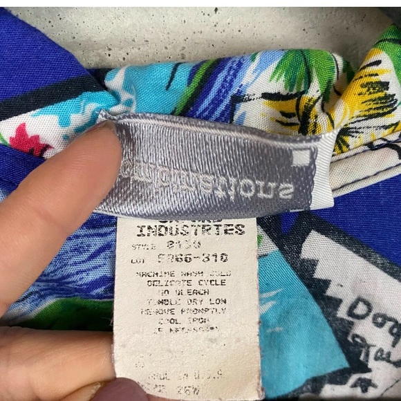 Combinations Womens Vintage Floral Hawaiian Top - Picture 5 of 8